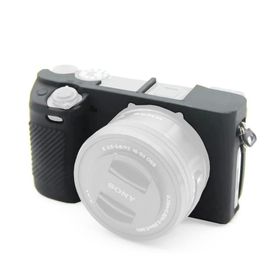 Sanger Siyah Sony A6300 Uyumlu Silikon Kılıf