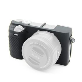 Sanger Siyah Sony A6300 Uyumlu Silikon Kılıf