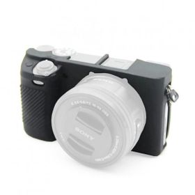 Sanger Siyah Sony A6300 Uyumlu Silikon Kılıf
