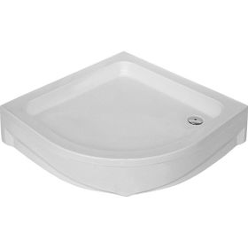 Sanica Oval Duş 75x75 cm Ön Panelli Standart Duş Teknesi