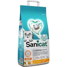 Sanicat 10 lt Duo White Vanilya Mandalin Kokulu Topaklanan Kedi Kumu