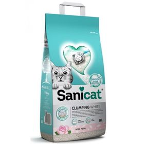Sanicat 2x8 lt Clumping White Rose Kedi Kumu