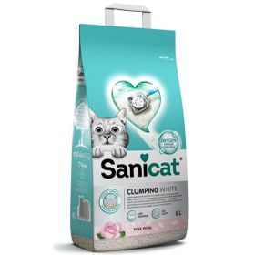 Sanicat 2x8 lt Clumping White Rose Kedi Kumu