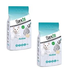 Sanicat Active Topaklaşan 2x10 lt Kedi Kumu