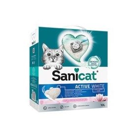 Sanicat Active White Lotus Çiçeği Kokulu Süper Topaklanan 10 lt Kedi Kumu