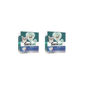 Sanicat Active White Topaklanan Kokusuz 2x6 lt Kedi Kumu