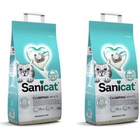Sanicat Aktive White Clumping Kokusuz 2x10 lt Kedi Kumu