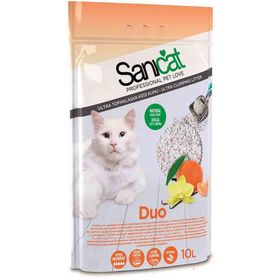 Sanicat Duo 10 lt İnce Taneli Ultra Topaklaşan Kedi Kumu
