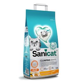 Sanicat Duo Vanilya ve Mandalin Kokulu 10 lt Doğal Kedi Kumu