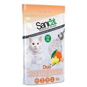 Sanicat Duo Vanilya ve Mandalina Aromalı 2x10 lt Kedi Kumu