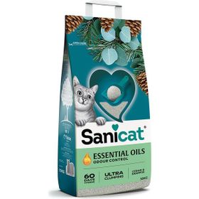 Sanicat Essential Oils Sedir ve Okaliptus Kokulu 10 kg Kedi Kumu