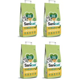 Sanicat Natura Activa Topaklanan Kokusuz 4x10 lt Kedi Kumu