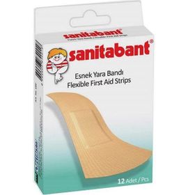 Sanitabant 12 Adet Esnek Yara Bandı