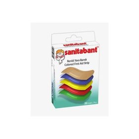 Sanitabant 20'li Renkli Yara Bandı