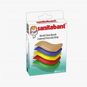 Sanitabant 20'li Renkli Yara Bandı