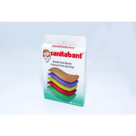 Sanitabant 20'li Renkli Yara Bandı
