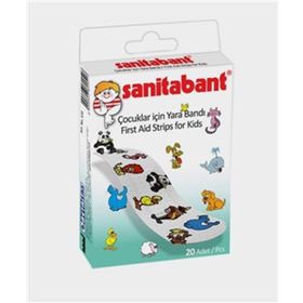 Sanitabant Desenli 20'li 630 Çocuklar İçin Yara Bandı