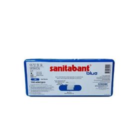 Sanitabant Metal Pedli Steril Mavi 100 Adet Yara Bandı
