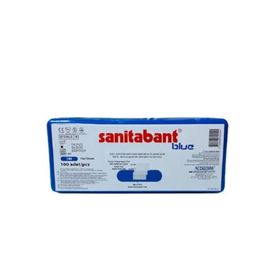 Sanitabant Metal Pedli Steril Mavi 100 Adet Yara Bandı