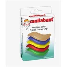 Sanitabant Renkli 20 Adet Yara Bandı