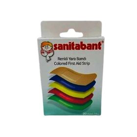 Sanitabant Renkli 20 Adet Yara Bandı