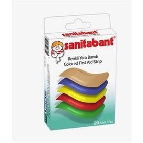 Sanitabant Renkli 20 Adet Yara Bandı