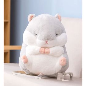 Sanlindou Sevimli Gri Hamster 28 cm Peluş Oyuncak