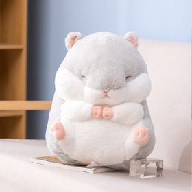 Sanlindou Sevimli Gri Hamster 40 cm Peluş Oyuncak
