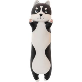 Sanlindou Uzun Siyah - Beyaz Husky 70 cm Peluş Oyuncak
