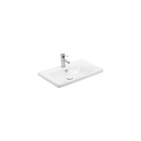 Sanovit Soft 65 cm Beyaz Konsollu Oval Köşeli Lavabo