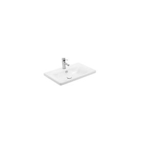 Sanovit Soft 65 cm Beyaz Konsollu Oval Köşeli Lavabo
