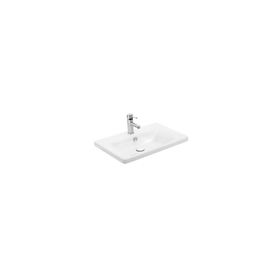 Sanovit Soft 65 cm Beyaz Konsollu Oval Köşeli Lavabo