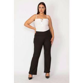 Şans 26A28669 Siyah Kadın Pantolon