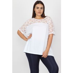 Şans 65N20711 Beyaz Kadın Bluz