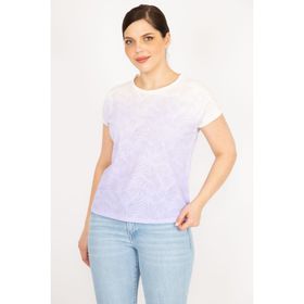 Şans 65N22744 Lila Kadın Bluz