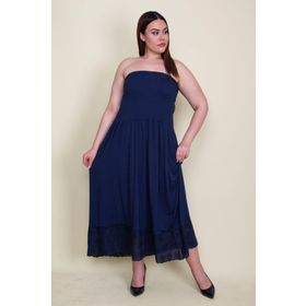 Şans 65N26128 Lacivert Kadın Elbise
