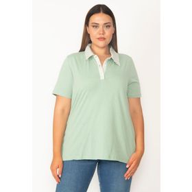 Şans 65N27322 Yeşil Kadın Bluz