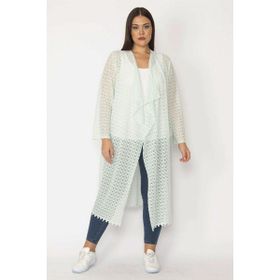 Şans 65N28347 Yeşil Kadın Hırka