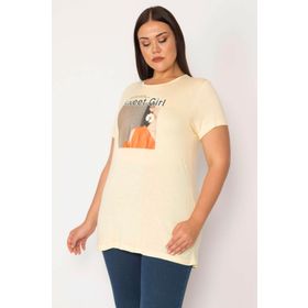 Şans 65N28859 Sarı Kadın Bluz