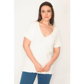 Şans 65N32593 Kemik Kadın Bluz