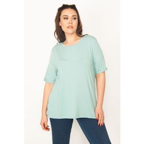 Şans 65N32847 Yeşil Kadın Bluz