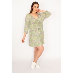 Şans 65N32937 Yeşil Kadın Tunik