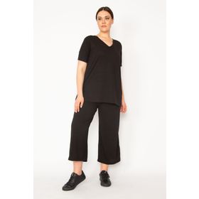 Şans 65N32939 Siyah Kadın Pantolon