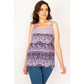 Şans 65N33666 Lila Kadın Bluz