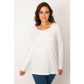 Şans 65N34238 Beyaz Kadın Bluz