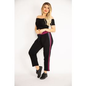 Şans 65N35047 Siyah Kadın Pantolon