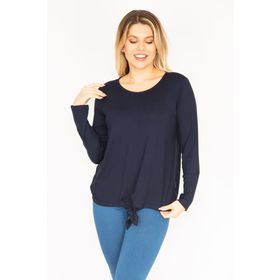 Şans 65N35217 Lacivert Kadın Bluz