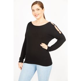 Şans 65N35862 Siyah Kadın Bluz