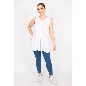Şans 65N35950 Beyaz Kadın Bluz