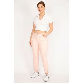 Şans 65N36046 Pembe Kadın Pantolon